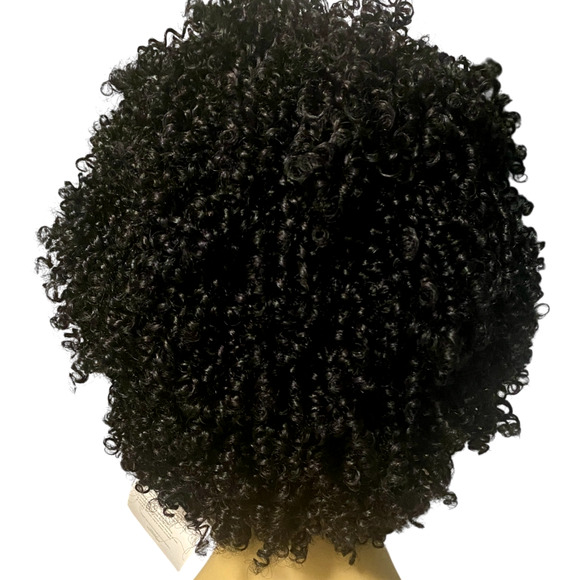 Spiral Twist Coil Curl Wig ASHRO Jet Black Afro Women Teens - NWT - A1030W - Picture 2 of 10